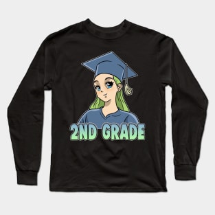 2nd Grade Anime Otaku Kawaii Elementary School Long Sleeve T-Shirt